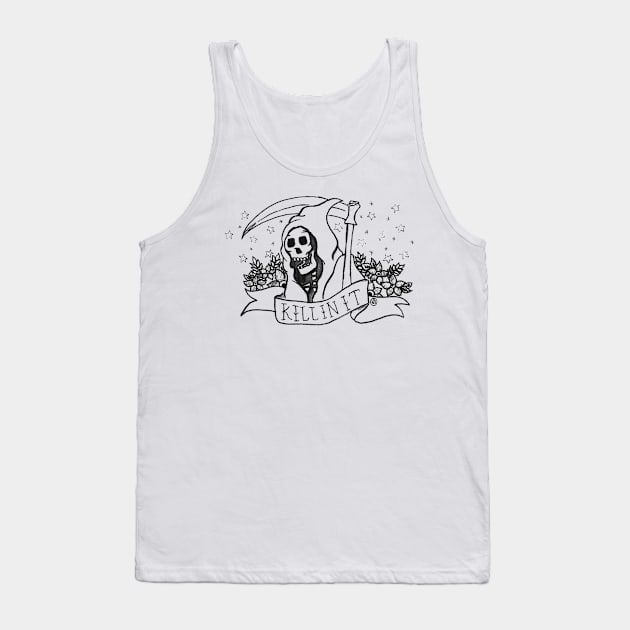 Skeleton Tank Top by Polkadotdreamer